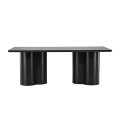 Fjôrd Eettafel Zwart 210cm - Fineer - 6-8 Personen - Tafel Olivia