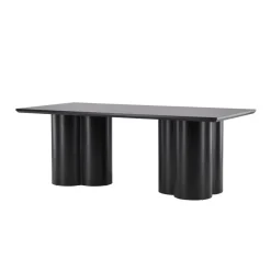 Fjôrd Eettafel Zwart 210cm - Fineer - 6-8 Personen - Tafel Olivia