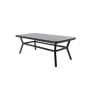 Fjôrd Eettafel Zwart Grijs Glas - 200x100x74cm - Virya