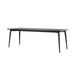 Rechthoekige Eettafels|Industriële Eettafels-Fjôrd Eettafel Zwart Hout - 230x85x75cm - Ellis