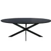 StarFurn Eettafel Zwart Hout - 240x110x76cm - Ferris