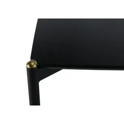Fjôrd Eettafel Zwart Hout - 190x90x75cm - Pelle