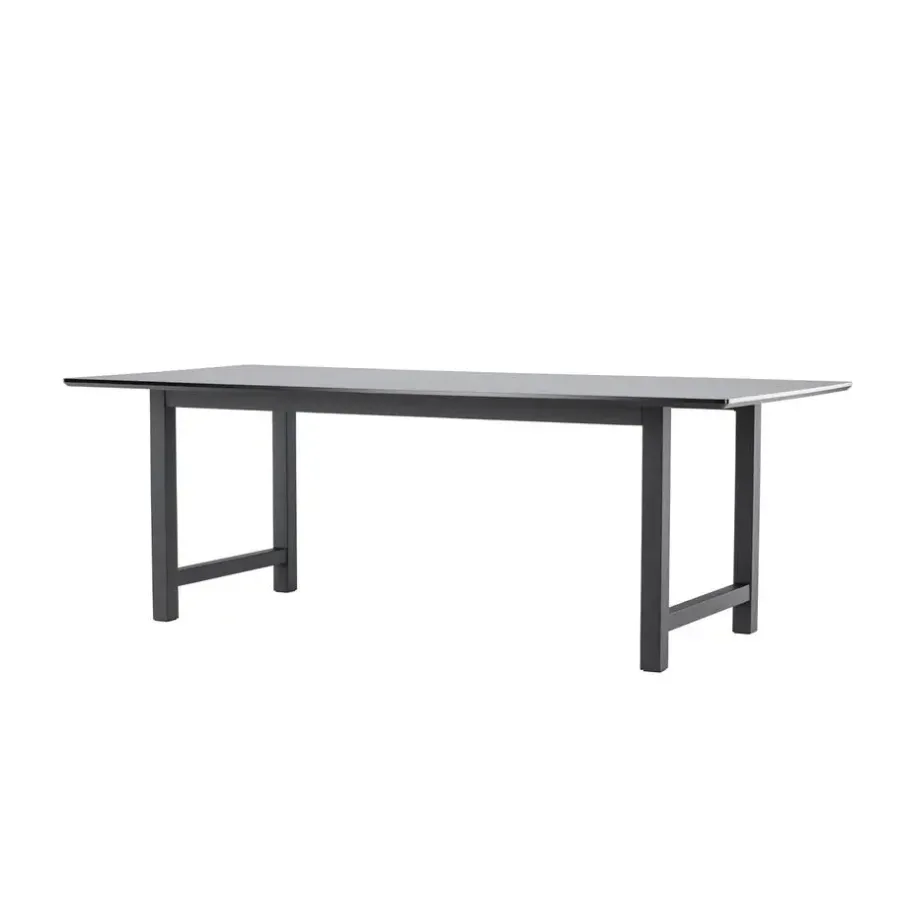Fjôrd Eettafel Zwart Hout - 220x100x75cm - Count