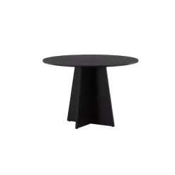 Fjôrd Eettafel Zwart Hout - 110x110x75cm - Bootcut
