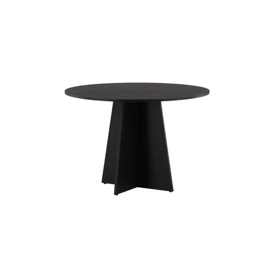 Fjôrd Eettafel Zwart Hout - 110x110x75cm - Bootcut