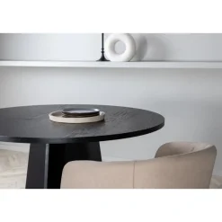 Fjôrd Eettafel Zwart Hout - 110x110x75cm - Bootcut