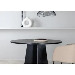 Fjôrd Eettafel Zwart Hout - 110x110x75cm - Bootcut