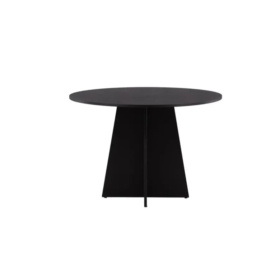 Fjôrd Eettafel Zwart Hout - 110x110x75cm - Bootcut