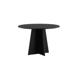 Fjôrd Eettafel Zwart Hout - 110x110x75cm - Bootcut