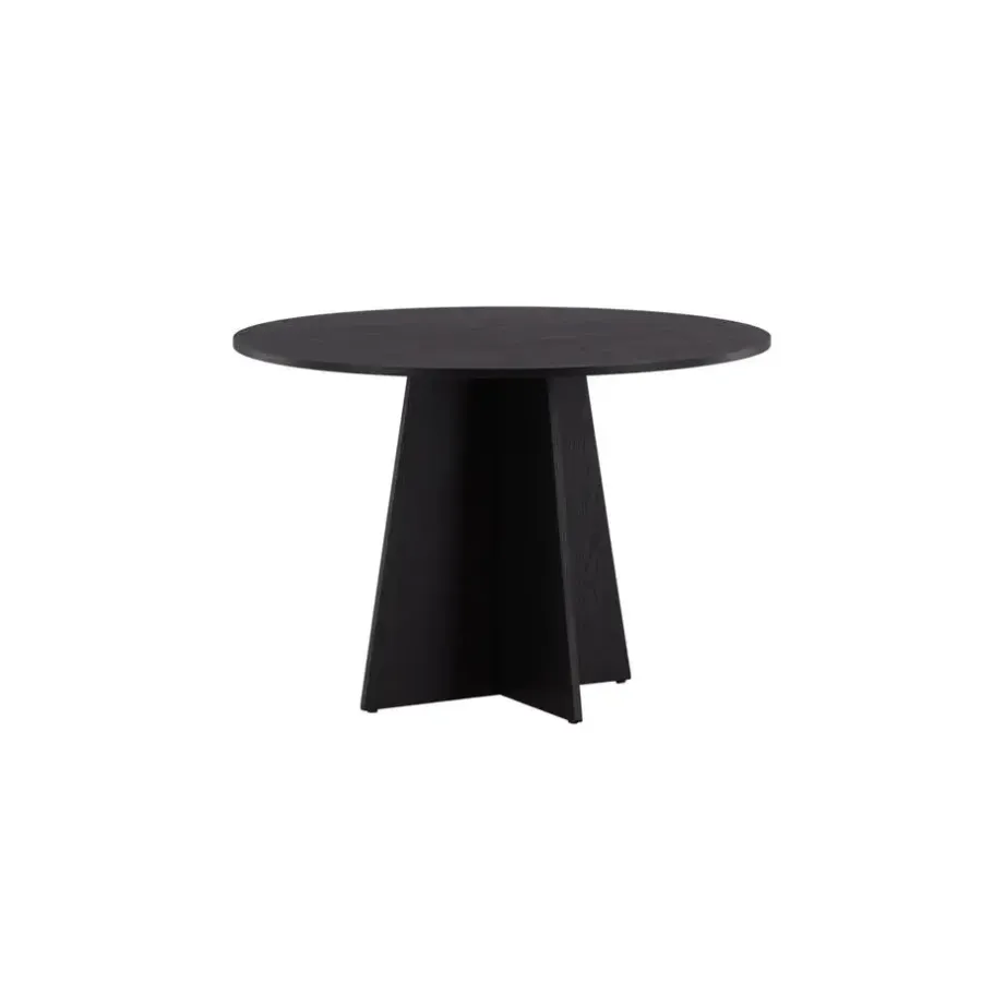 Fjôrd Eettafel Zwart Hout - 110x110x75cm - Bootcut