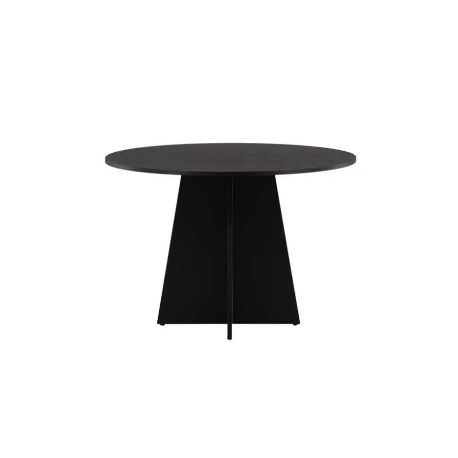 Fjôrd Eettafel Zwart Hout - 110x110x75cm - Bootcut