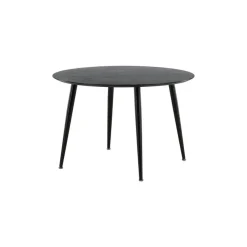 Fjôrd Eettafel Zwart Hout - 115x115x75cm - Dipp