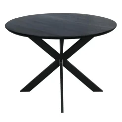 StarFurn Eettafel Zwart Hout - 110x110x76cm - Ferris