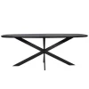StarFurn Eettafel Zwart Hout - 200x100x76cm - Ferris