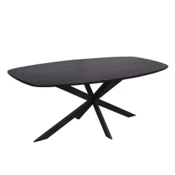 StarFurn Eettafel Zwart Hout - 200x100x76cm - Ferris