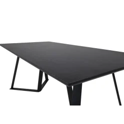Industriële Eettafels|Rechthoekige Eettafels-Fjôrd Eettafel Zwart Hout - 180x90x75cm - Marina