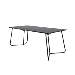 Fjôrd Eettafel Zwart Hout - 190x90x75cm - Petra