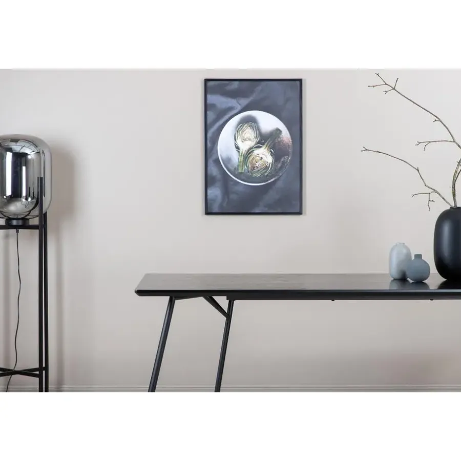Fjôrd Eettafel Zwart Hout - 190x90x75cm - Petra