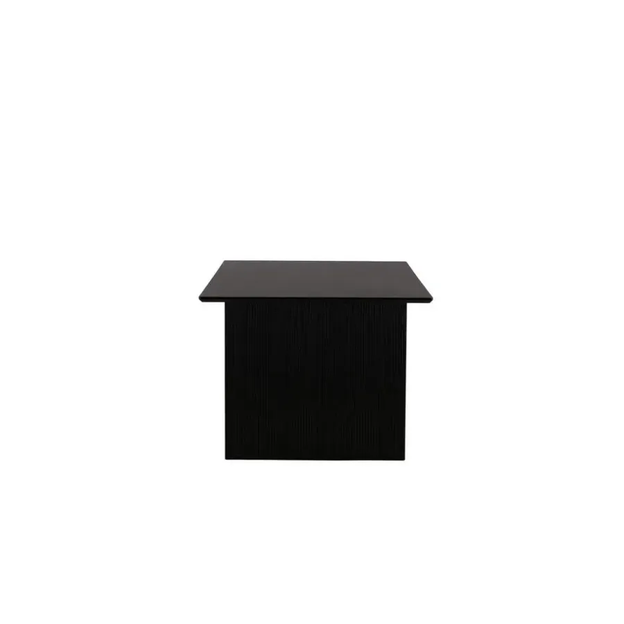 Fjôrd Eettafel Zwart Hout - 200x100x75cm - Vail