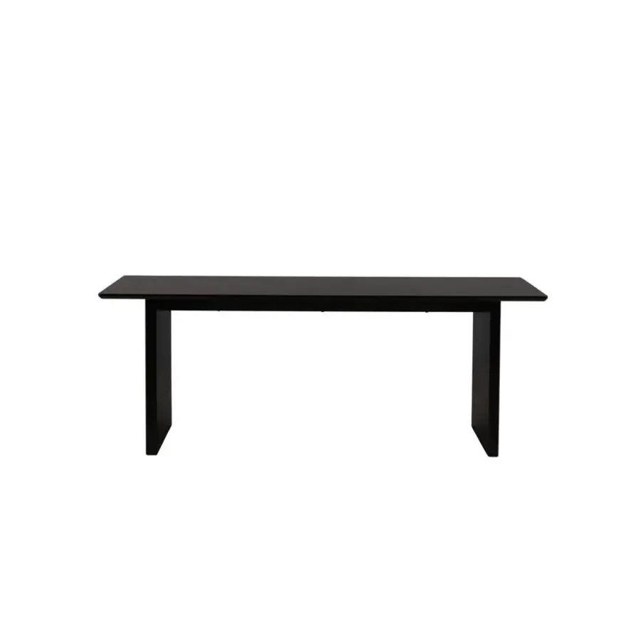 Fjôrd Eettafel Zwart Hout - 200x100x75cm - Vail