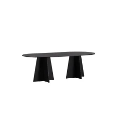 Fjôrd Eettafel Zwart Hout - 230x115x76cm - Bootcut