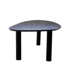 Giga Meubel Eettafel Zwart Mangohout - 210x120x76cm - 6-8 Personen - Hana