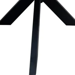 Giga Meubel Eettafel Zwart Mangohout - 200x100x78cm - Diamond