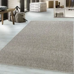 Laagpolige Vloerkleden-Muratap Effen Vloerkleed Laagpolig Beige - 160x230 CM