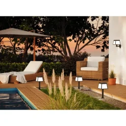 Wandlampen-EGLO Altilia Solar Wandlamp - LED - 20 cm - Zwart/Wit