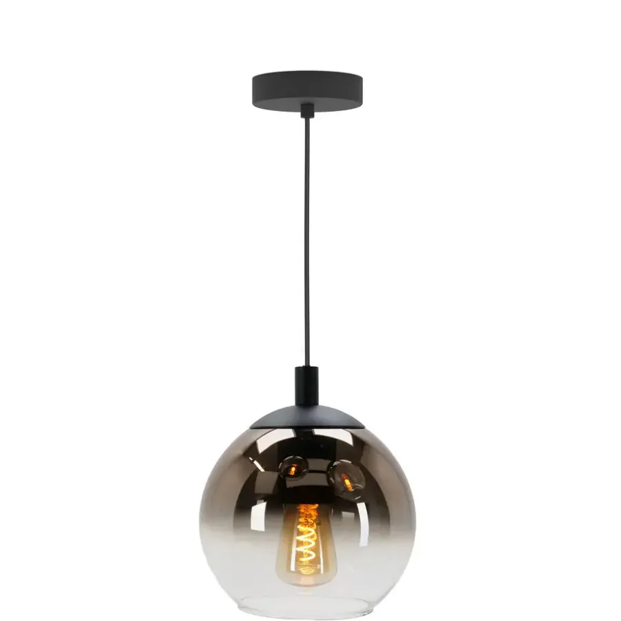 EGLO Ariscani 1 Hanglamp - E27 - Ø 20 cm - Koperglas - Zwart