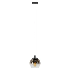 EGLO Ariscani 1 Hanglamp - E27 - Ø 20 cm - Koperglas - Zwart