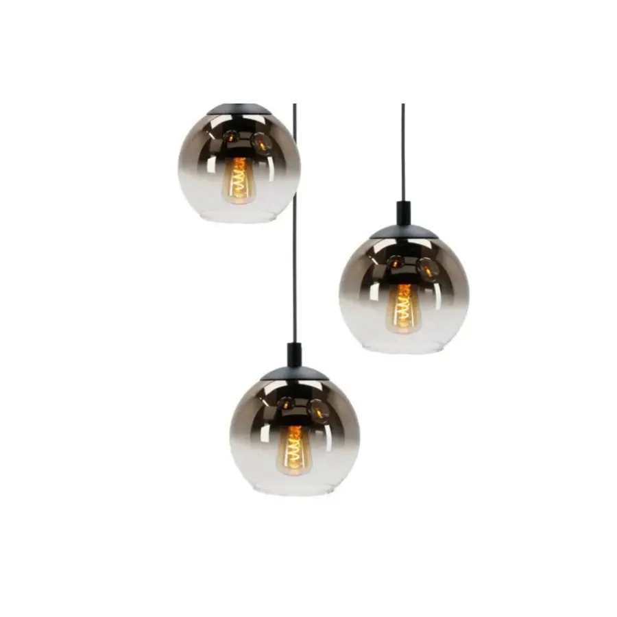 EGLO Ariscani 1 Hanglamp - E27 - Ø 42,5cm-Koperglas - Zwart