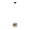 Hanglampen-EGLO Ariscani Hanglamp - E27 - Ø 20 cm - rookglas - Zwart