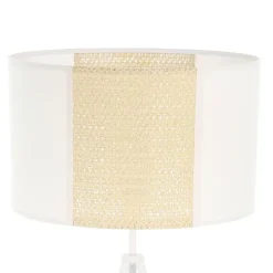Staande Lampen-EGLO Arnhem Staande lamp - E27 - Papier/Staal - Wit/Bruin