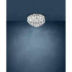 Plafondlampen-EGLO Calaonda Plafonnière - G9 - RVS/Glas - Chroom