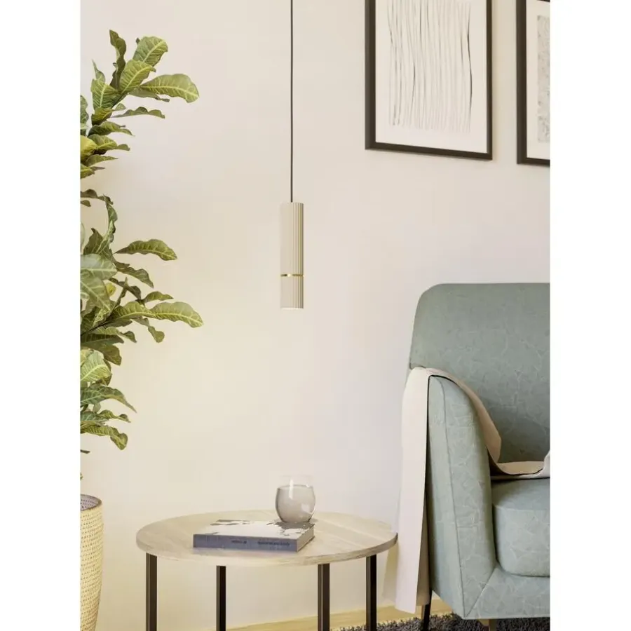 EGLO Caminia Hanglamp - GU10 - Ø 6 cm - Zandkleur/Beige/Goud