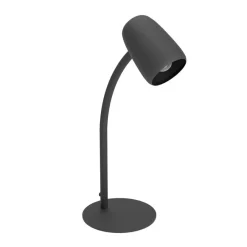 Bureaulampen|Bureaulampen-EGLO Carlo Tafellamp - Bureaulamp - E14 - 46 cm - Zwart - Kantelbaar