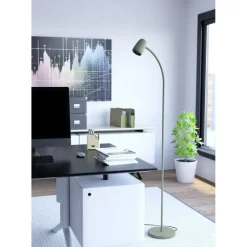Staande Lampen-EGLO Carlo Vloerlamp - E14 - 170 cm - Groen - Kantelbaar