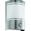 Wandlampen-EGLO Cerno 2 Wandlamp - E27 - 14 cm - RVS