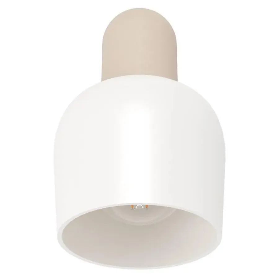 Spots-EGLO Corato Spot - E14 - 15.5 cm - Wit/Beige - Glas