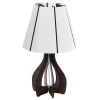 Tafellampen-EGLO Cossano Tafellamp - E27 - Kunststof/Hout - Wit/Bruin