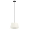 Hanglampen-EGLO Febres Hanglamp - E27 - teddy stof - Zwart/Wit