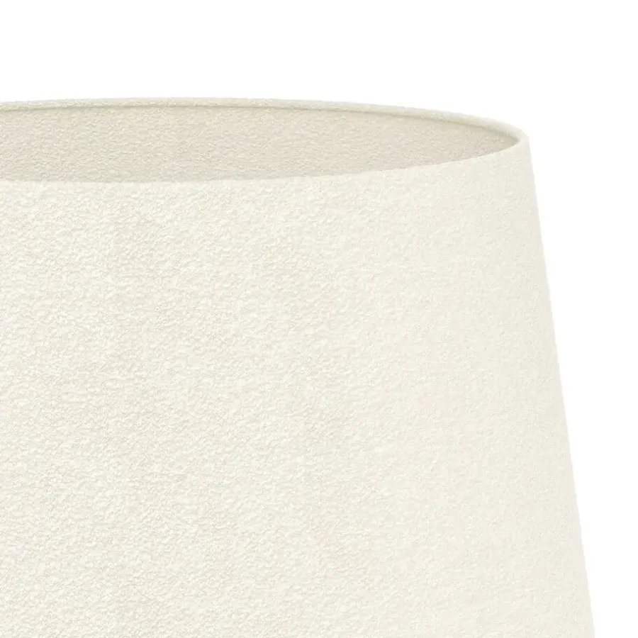EGLO Febres Staande lamp - E27 - teddy stof - Zwart/Wit