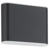 EGLO Grutti Wandlamp - LED - 11,5 cm - Antraciet