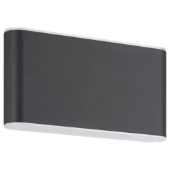 EGLO Grutti Wandlamp - LED - 17,5 cm - Antraciet