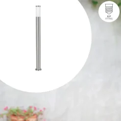 Staande Lampen-EGLO Helsinki Sokkellamp - Staande lamp - - E27 - 7.5 cm - RVS