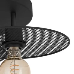 EGLO Ikeston Plafondlamp - E27 - Ø 53 cm - Zwart - Staal