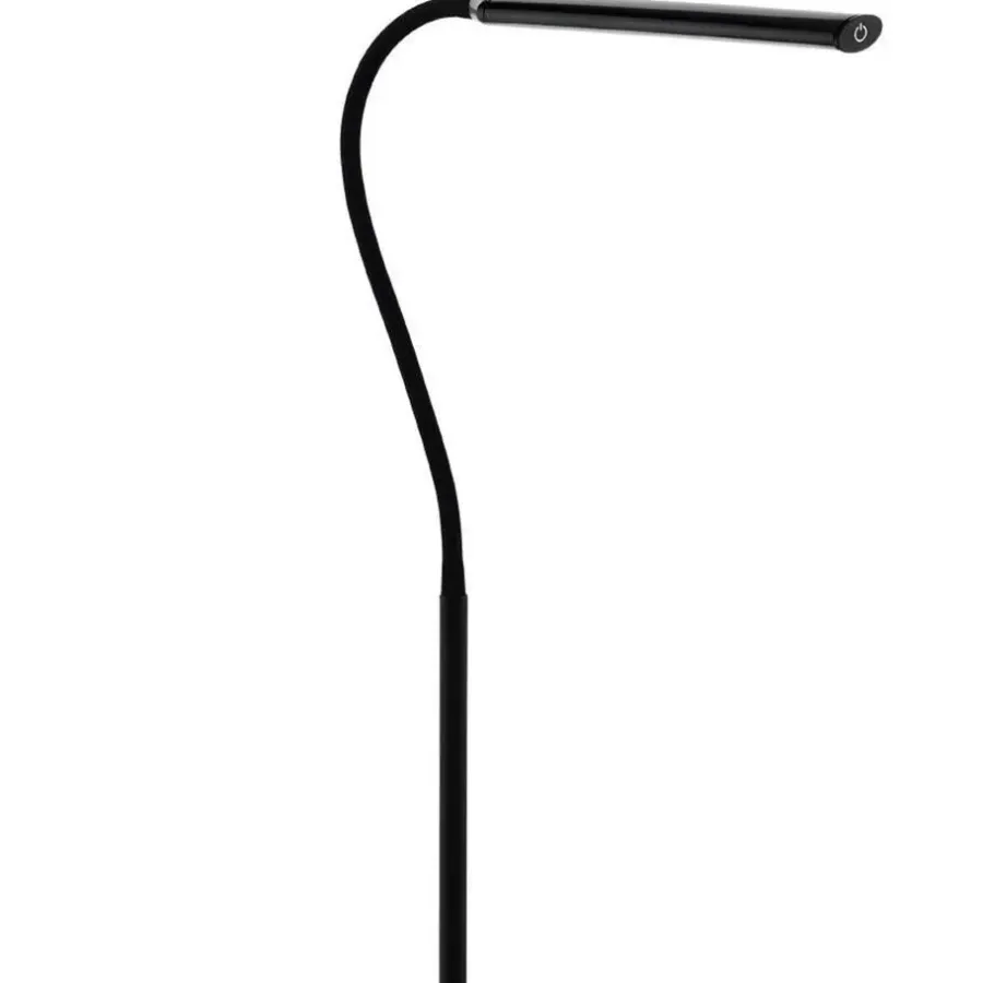 Staande Lampen-EGLO Laroa Vloerlamp - LED - 130 cm - Zwart