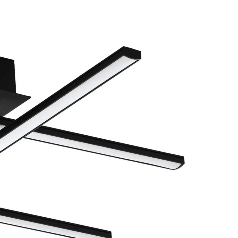 EGLO Lasana 3 Wandlamp/Plafondlamp - LED - 50 cm - Zwart/Wit