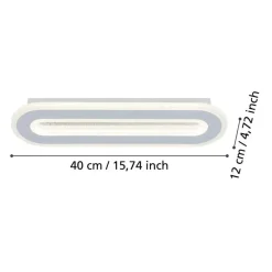Wandlampen-EGLO Macchioni Wandlamp - LED - Kunststof - Wit